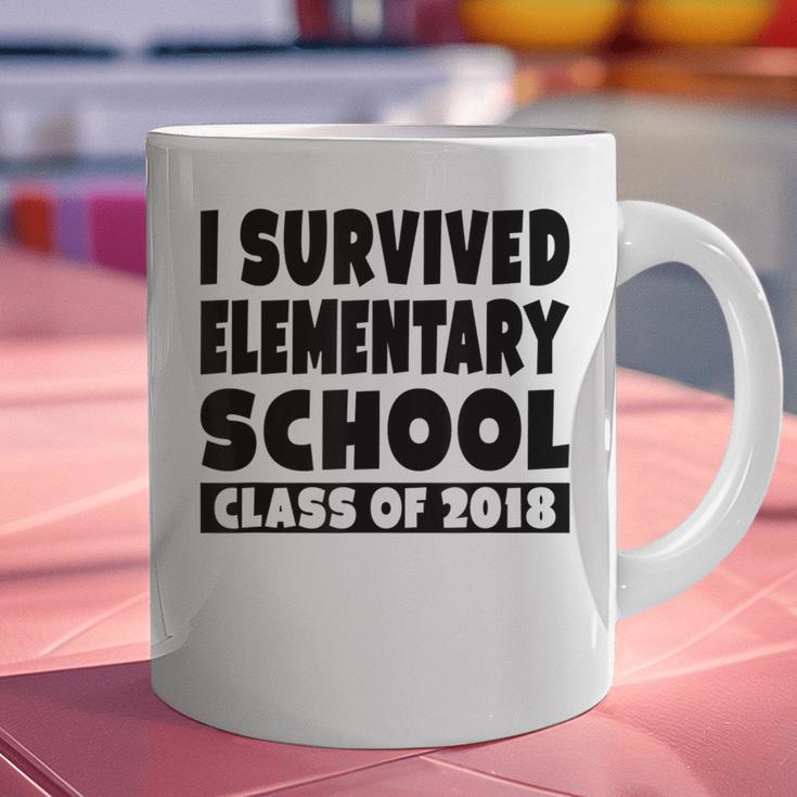 I Survived Elementary School Class Of 2018 Graduation Shirt Graphic Print Coffee Mug