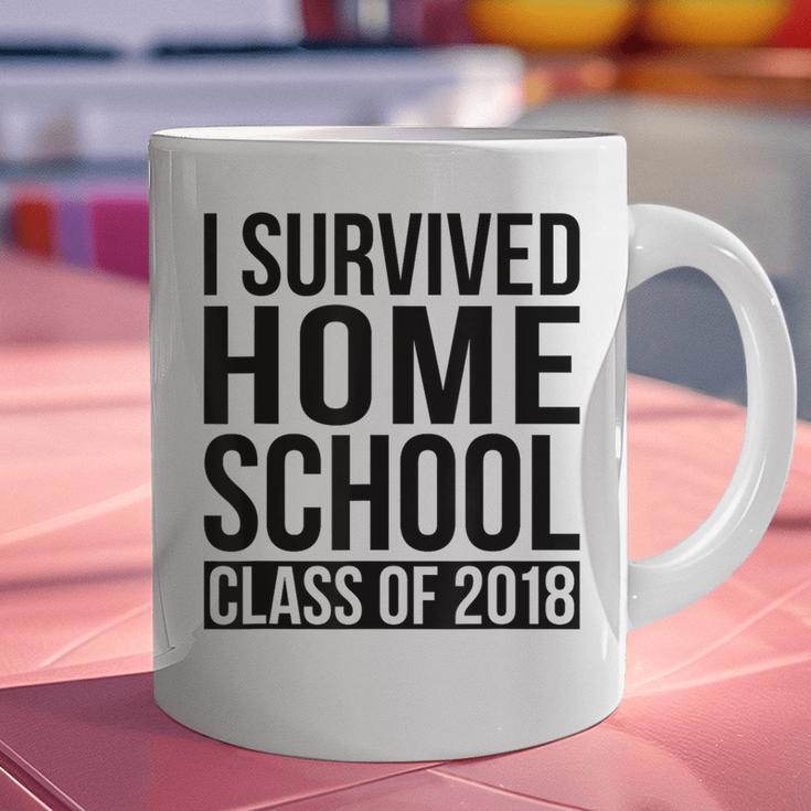 I Survived Home School Class Of 2018 Graduation Graphic Print Coffee Mug