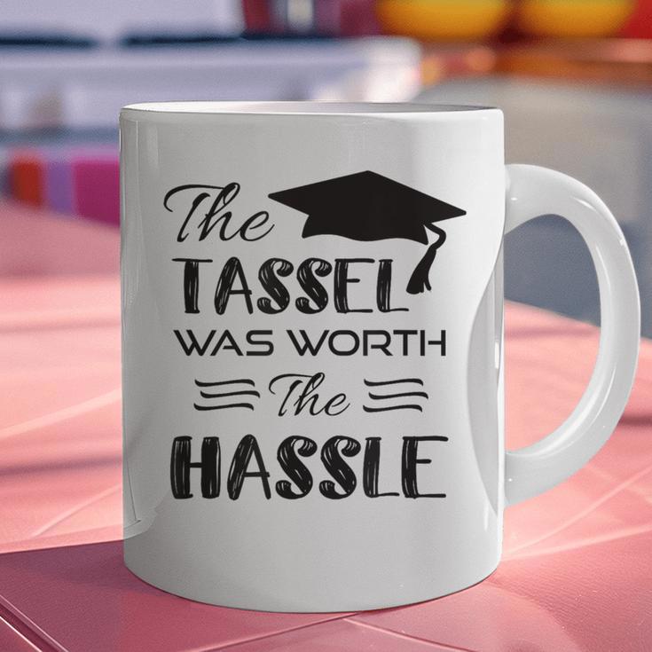 The Tassel Was Worth The Hassle Shirt Graduation TShirt Graphic Print Coffee Mug