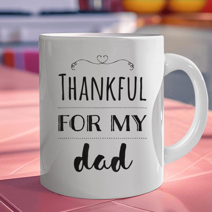 Thankful For My Dad Graphic Print Coffee Mug