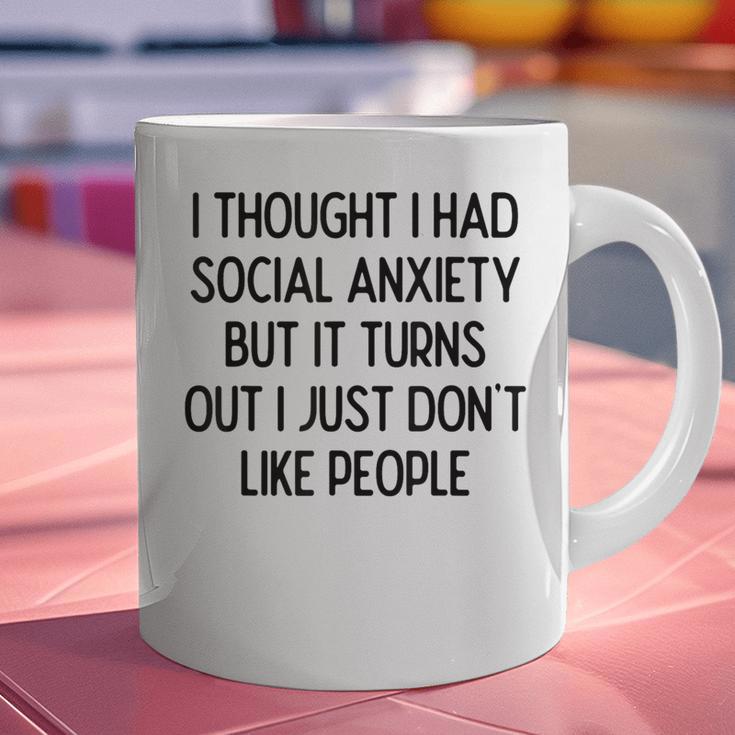 I Thought I Had Social Anxiety Introvert Slogan Graphic Print Coffee Mug I Thought I Had Social Anxiety Introvert Slogan Graphic Print Coffee Mug
