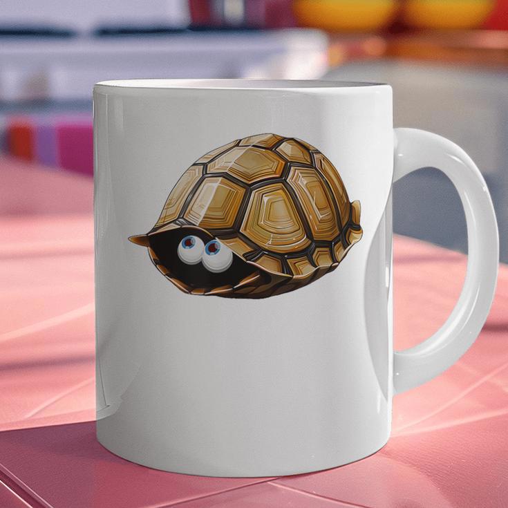 Timid Turtle Cute Introvert Misanthropic Antisocial Graphic Print Coffee Mug