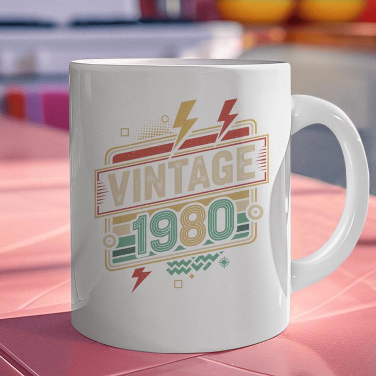 Vintage 1980 Retro Badge Decade Nostalgia Graphic Emblem Premium Tri-Blend Graphic Print Coffee Mug Vintage 1980 Retro Badge Decade Nostalgia Graphic Emblem Premium Tri-Blend Graphic Print Coffee Mug