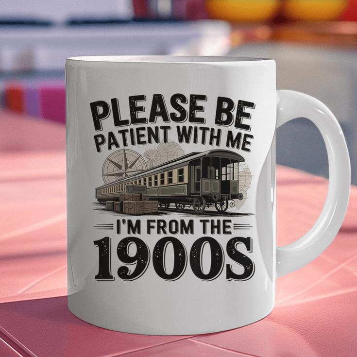 Vintage Be Patient With Me I'm From The 1900s Steam Train Graphic Print Coffee Mug
