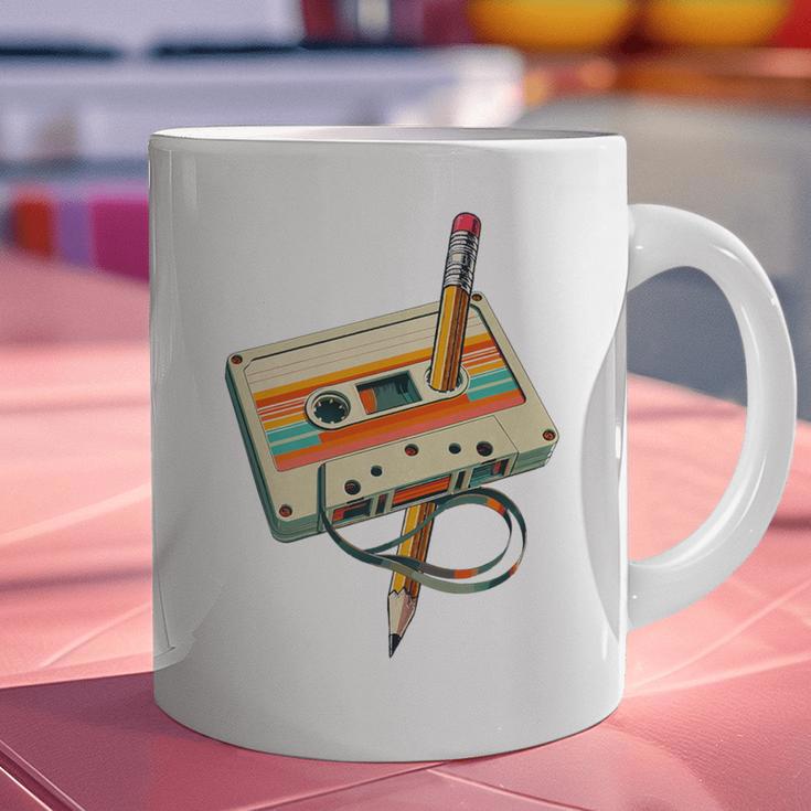 Vintage Pencil Rewind Cassette Tape Nostalgia Party 80s 90s Premium Graphic Print Coffee Mug Vintage Pencil Rewind Cassette Tape Nostalgia Party 80s 90s Premium Graphic Print Coffee Mug