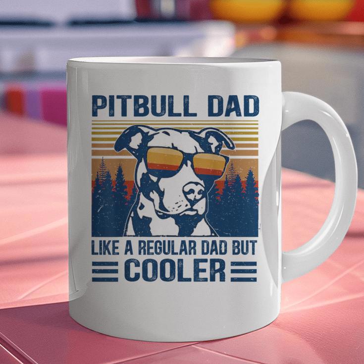 Vintage Pitbull Dad Like A Regular Dad But Cooler Graphic Print Coffee Mug Vintage Pitbull Dad Like A Regular Dad But Cooler Graphic Print Coffee Mug