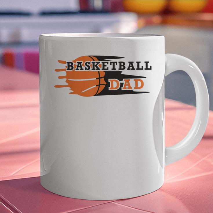 Vintage Proud Basketball Dad Fathers Day Basketball Player Graphic Print Coffee Mug