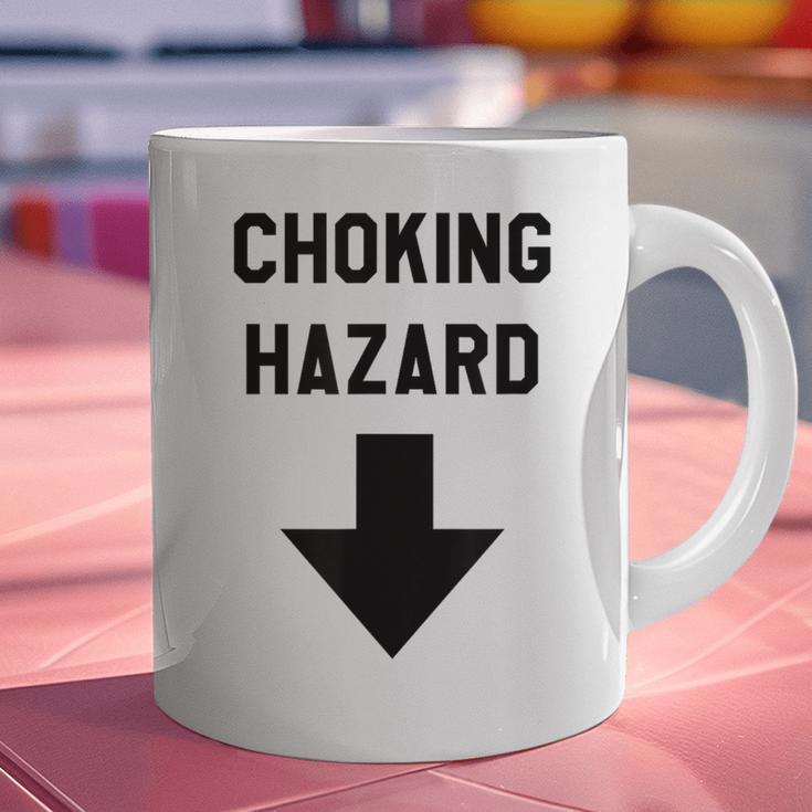 Viral And Internet Meme Crude Gag Apparel Choking Hazard Adult Dad Joke Graphic Print Coffee Mug