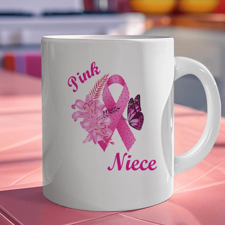 I Wear Pink In Memory Of My Niece Breast Cancer Awareness Graphic Print Coffee Mug I Wear Pink In Memory Of My Niece Breast Cancer Awareness Graphic Print Coffee Mug