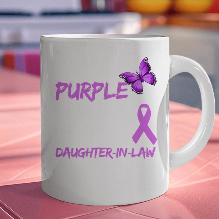 I Wear Purple In Memory Of My Daughter-In-Law Overdose Graphic Print Coffee Mug I Wear Purple In Memory Of My Daughter-In-Law Overdose Graphic Print Coffee Mug