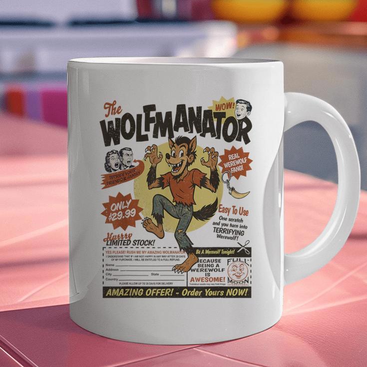 Werewolf Wolfmanator Nostalgia Vintage Halloween Graphic Print Coffee Mug Werewolf Wolfmanator Nostalgia Vintage Halloween Graphic Print Coffee Mug