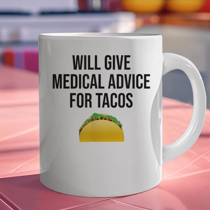 Will Give Medical Advice For Tacos Shirt Graduation MD Graphic Print Coffee Mug