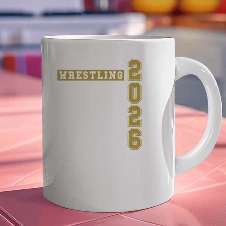 Wrestling Senior Night Wrestling Senior 2026 Graduation 43 Graphic Print Coffee Mug