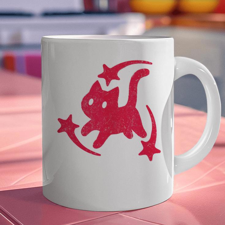 Yk2 Grunge Scary Cat With Shooting Stars 90s Nostalgia Graphic Print Coffee Mug Yk2 Grunge Scary Cat With Shooting Stars 90s Nostalgia Graphic Print Coffee Mug