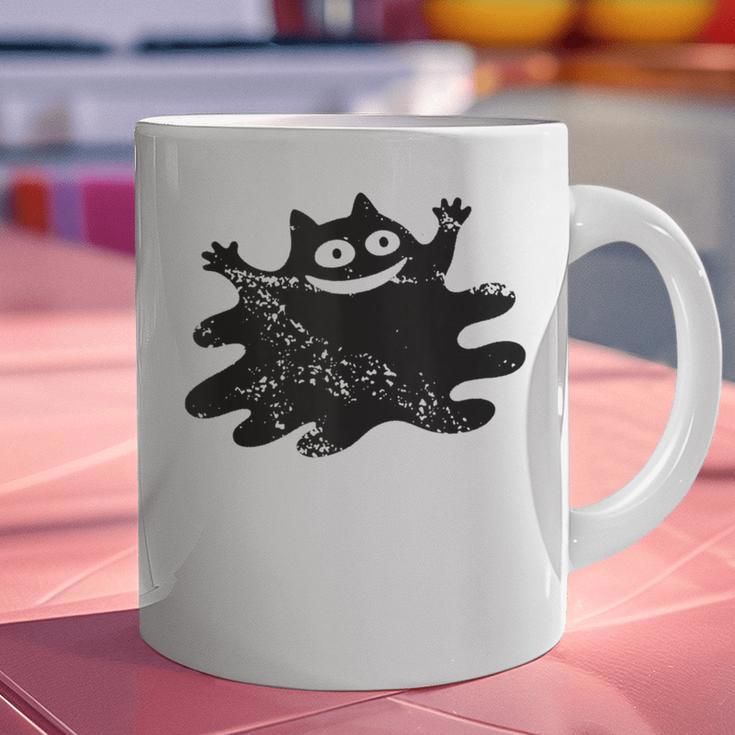 Yk2 Grunge Scary Cat With Tail Tomboy 90s Nostalgia Indie Graphic Print Coffee Mug