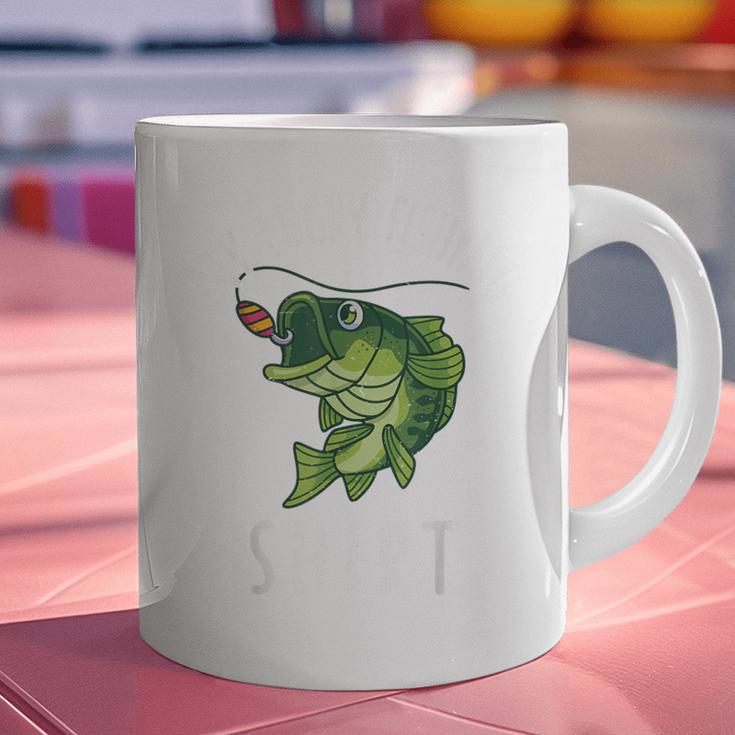 Youth Boy My Lucky Fishing-Shirt Bass Fish Dad Graphic Print Coffee Mug