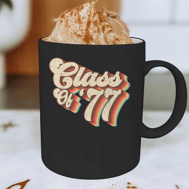 1977 Class Reunion Retro Class Of 77 High School Graduation Graphic Print Coffee Mug