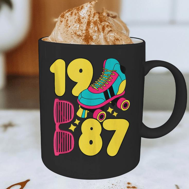 1987 Retro Raised In The 80s Old School Nostalgia Vibes Graphic Print Coffee Mug