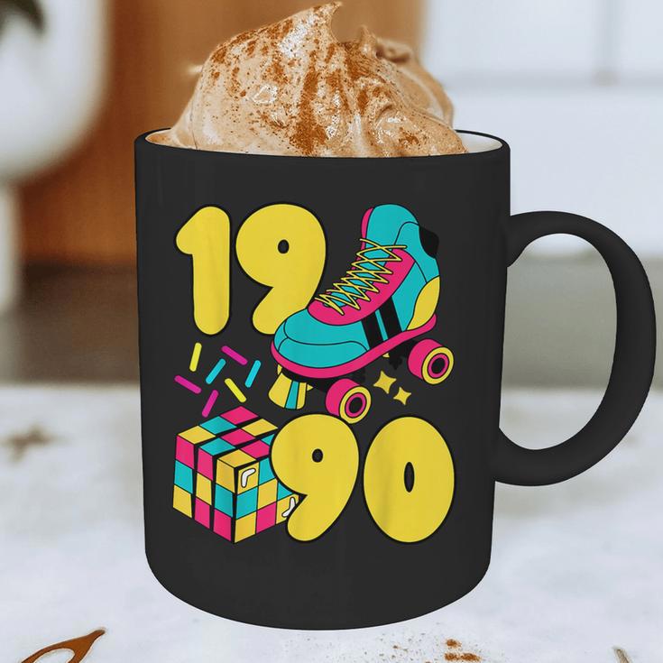 1990 Retro Raised In The 90s Old School Nostalgia Vibes Graphic Print Coffee Mug