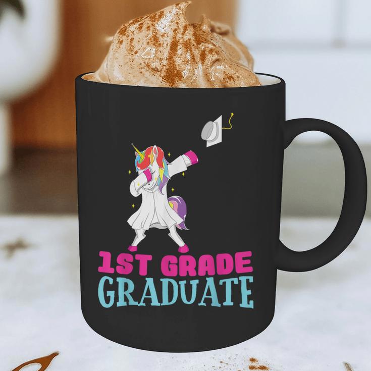 1st Grade Graduation Dabbing Unicorn Lover T-Shirt Kids Graphic Print Coffee Mug