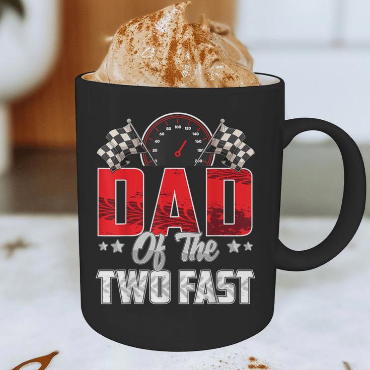 2 Year Old Racing Car Two Fast Birthday 2nd Family Dad Graphic Print Coffee Mug