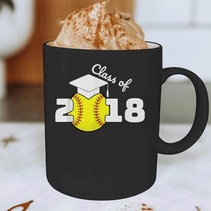 2018 Softball Senior Graduation Shirt For Girls Grad Graphic Print Coffee Mug