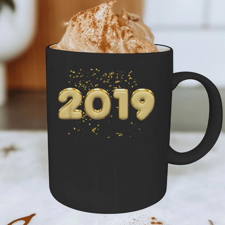 2019 Gold Confetti GraduationShirt High School College Graphic Print Coffee Mug