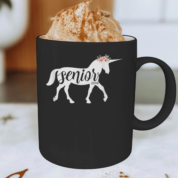 2019 Senior Unicorn Shirt Graduation High School College Graphic Print Coffee Mug