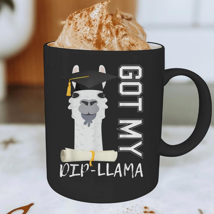 2022 Graduate Graduation For Him Her Got My Dip-Llama Graphic Print Coffee Mug