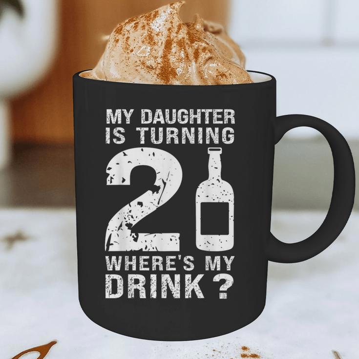 21st Birthday Dad Mom 21 Year Old My Daughter Squad Graphic Print Coffee Mug