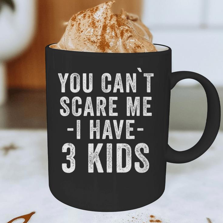 3 Kids Mom Of Three Dad Of 3 Children Parents Graphic Print Coffee Mug