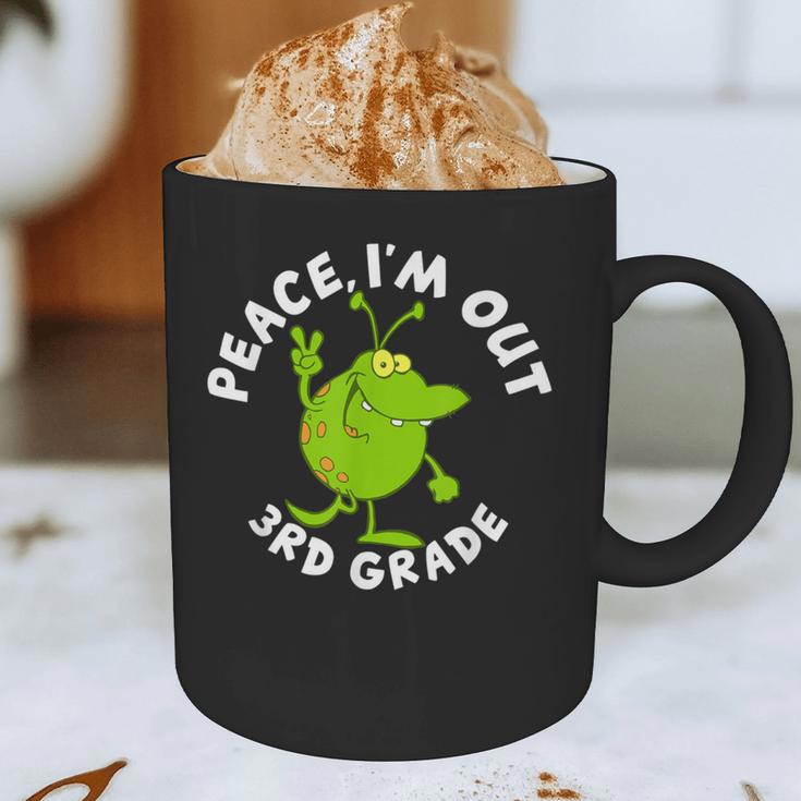3rd Grade Graduation Promotion Peace I'm Out Last Day Graphic Print Coffee Mug