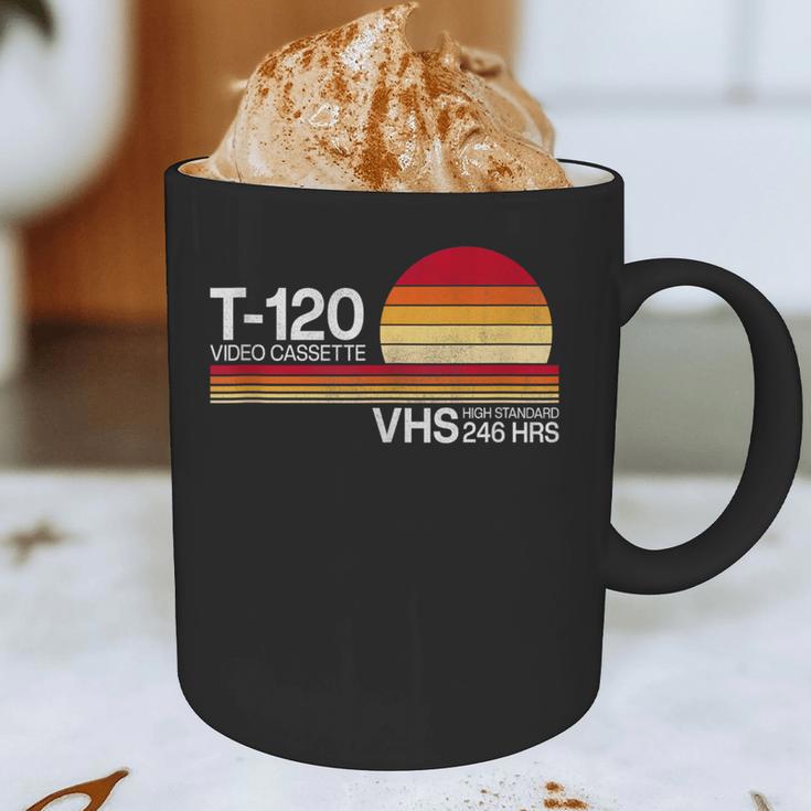 70's 80's 90's Music Nostalgia Video Cassette Tape VHS Retro Graphic Print Coffee Mug