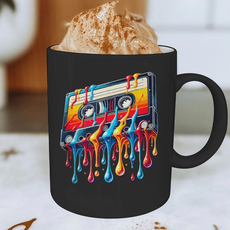 80s 90s Retro Party Costume Nostalgia Cassette Graphic Print Coffee Mug
