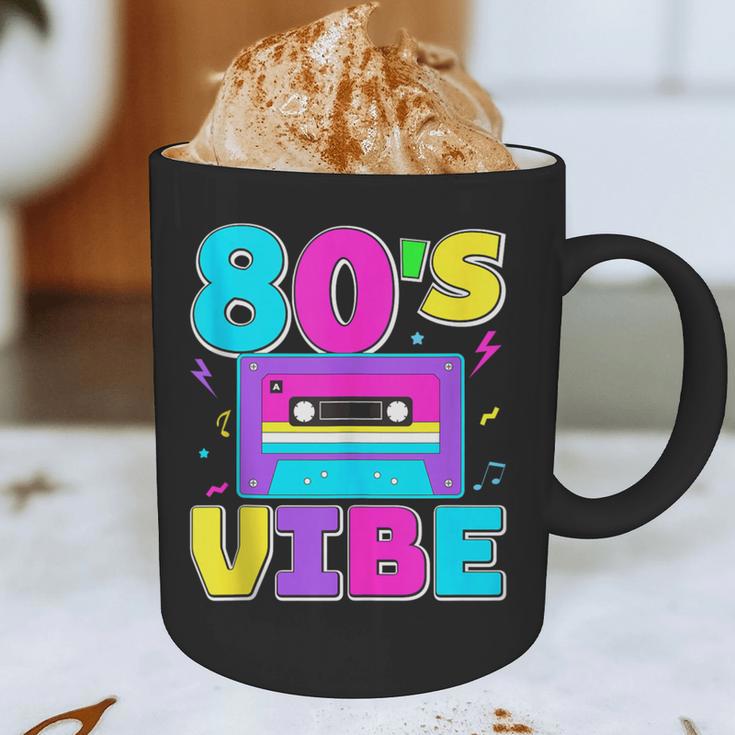 80's Vibe Retro Style Cassette Tape Nostalgia 1980s Party Graphic Print Coffee Mug