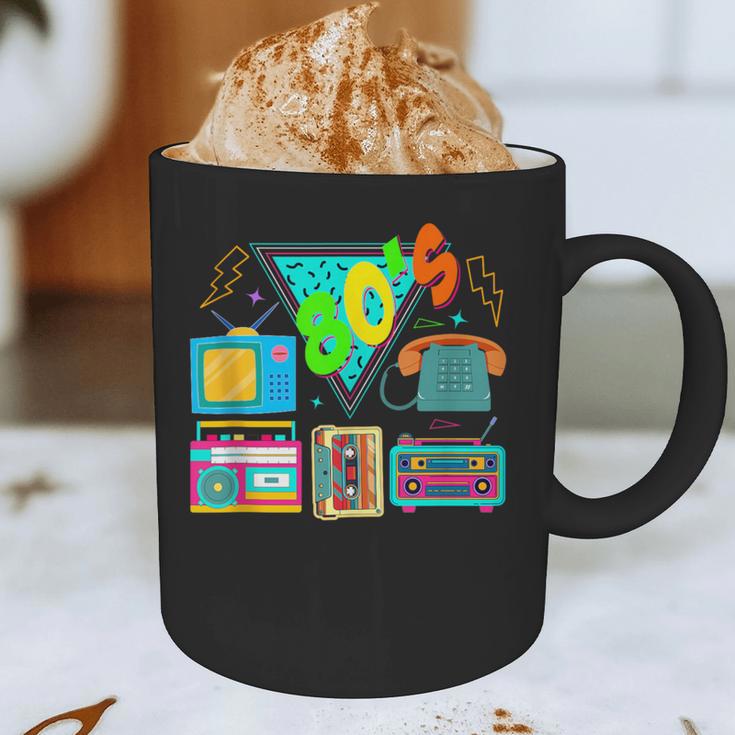 80's Vintage Cassette Tape Nostalgia Mixtape Era 1980s Retro Graphic Print Coffee Mug