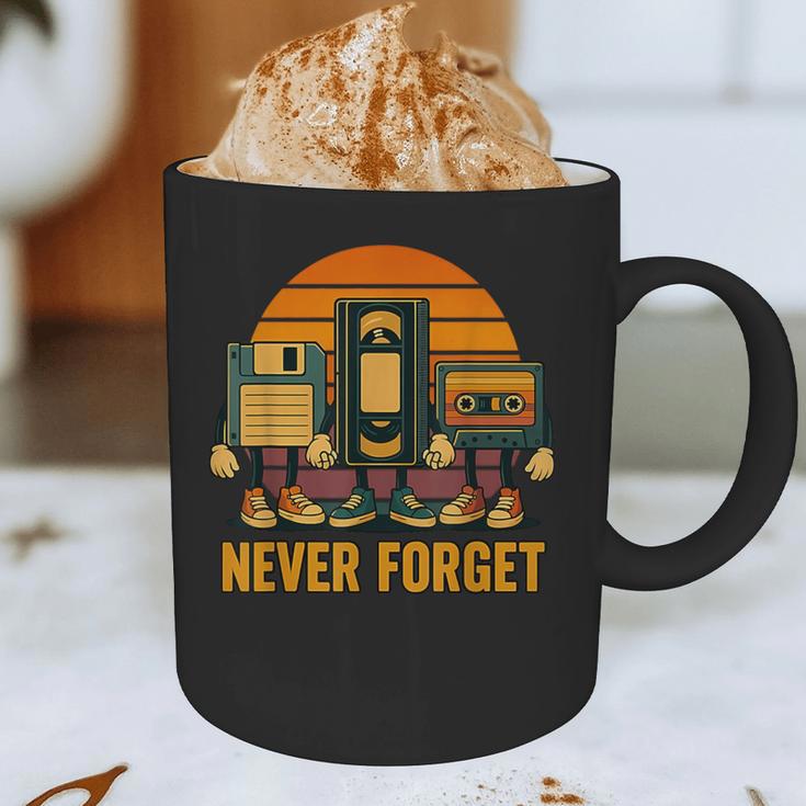 90s Nostalgia Never Forget Retro Graphic Print Coffee Mug