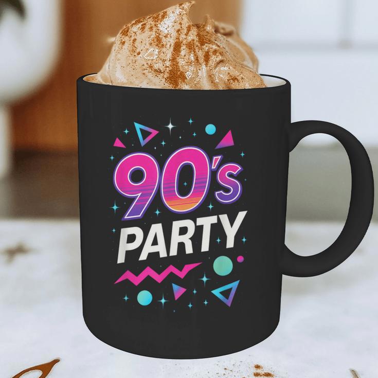 90's Party 90s Nostalgia Retro Rave Dance Music Graphic Print Coffee Mug