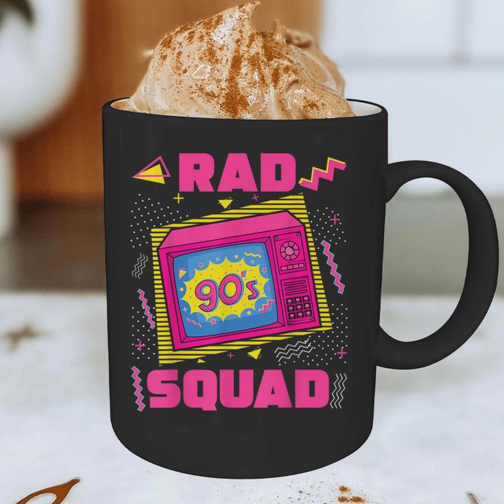 90s Rad Squad Retro Television 90s Aesthetic Nostalgia Graphic Print Coffee Mug