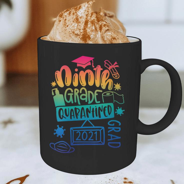 9th Grade Graduate 2021 Graduate Quarantine Ninth Graduation Graphic Print Coffee Mug