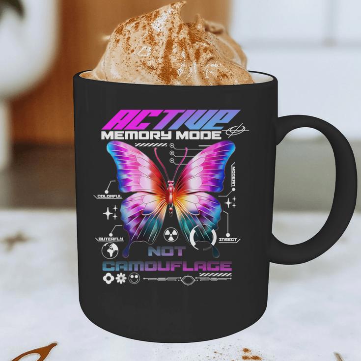 Active Memory Butterfly Graphic Print Coffee Mug Active Memory Butterfly Graphic Print Coffee Mug