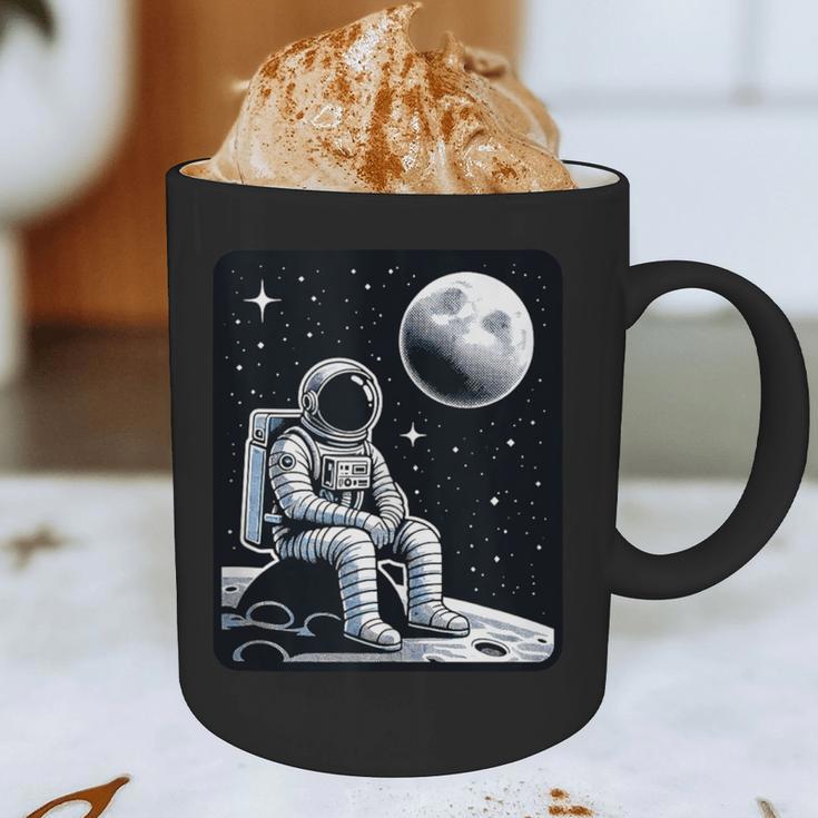 Aesthetic Spaceman Astronaut On The Moon Space Introvert Graphic Print Coffee Mug Aesthetic Spaceman Astronaut On The Moon Space Introvert Graphic Print Coffee Mug