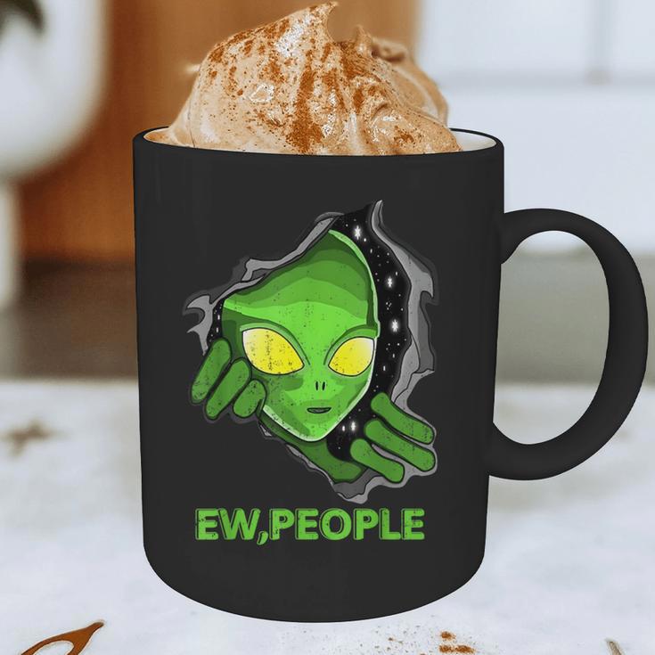 Alien Face Ew People UFO Introvert Meme Men Women Kids Graphic Print Coffee Mug Alien Face Ew People UFO Introvert Meme Men Women Kids Graphic Print Coffee Mug