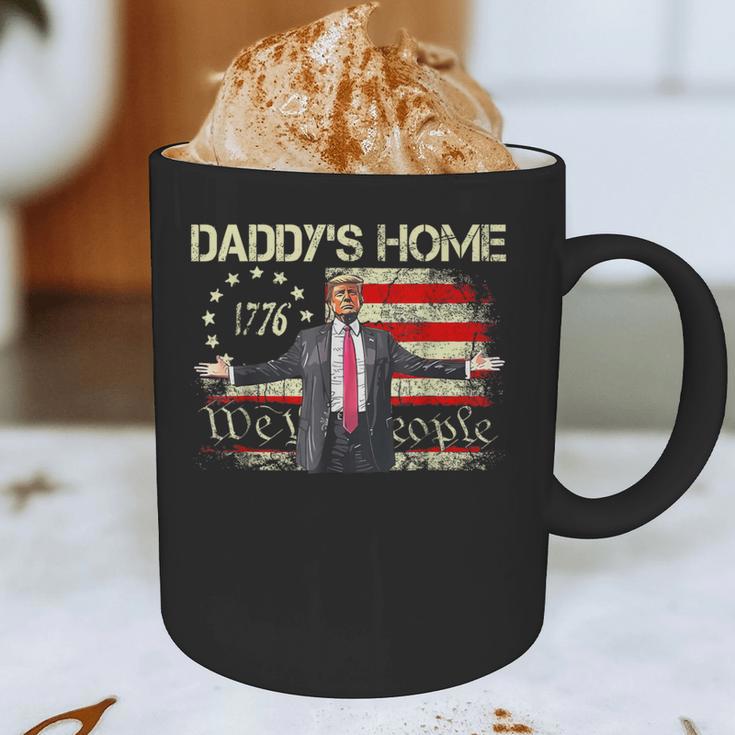American Flag Trump 2024 Daddy's Home We The People Graphic Print Coffee Mug