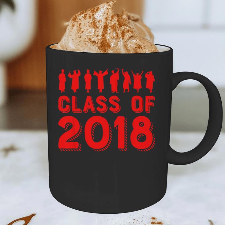 & Red Class Of 2018 Senior GraduationShirt Graphic Print Coffee Mug
