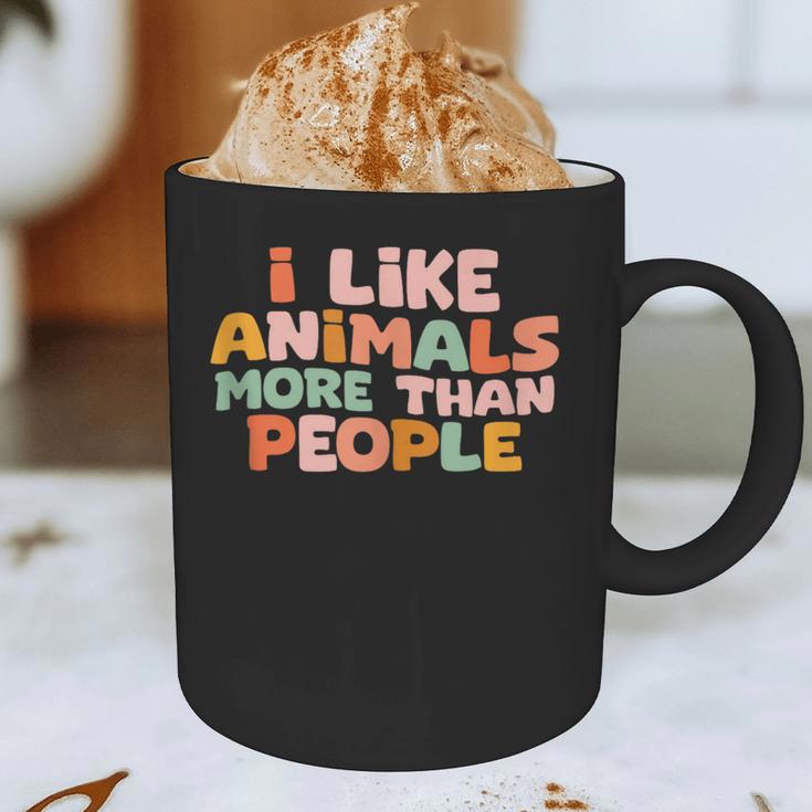I Like Animals More Than People Sarcastic Introvert Graphic Print Coffee Mug I Like Animals More Than People Sarcastic Introvert Graphic Print Coffee Mug