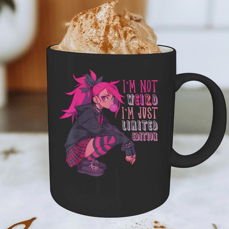 Anime Girl I'm Not Weird Just Limited Edition Introvert Goth Graphic Print Coffee Mug Anime Girl I'm Not Weird Just Limited Edition Introvert Goth Graphic Print Coffee Mug