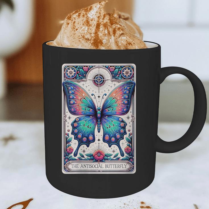 Antisocial Butterfly Introvert Distressed Graphic Print Coffee Mug Antisocial Butterfly Introvert Distressed Graphic Print Coffee Mug