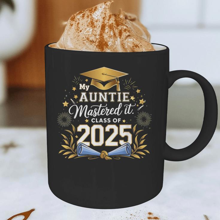 My Auntie Mastered It Class Of 2025 Masters Graduation Graphic Print Coffee Mug