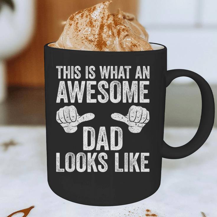This Is What An Awesome Dad Looks Like Shirt Men Fathers Day Graphic Print Coffee Mug